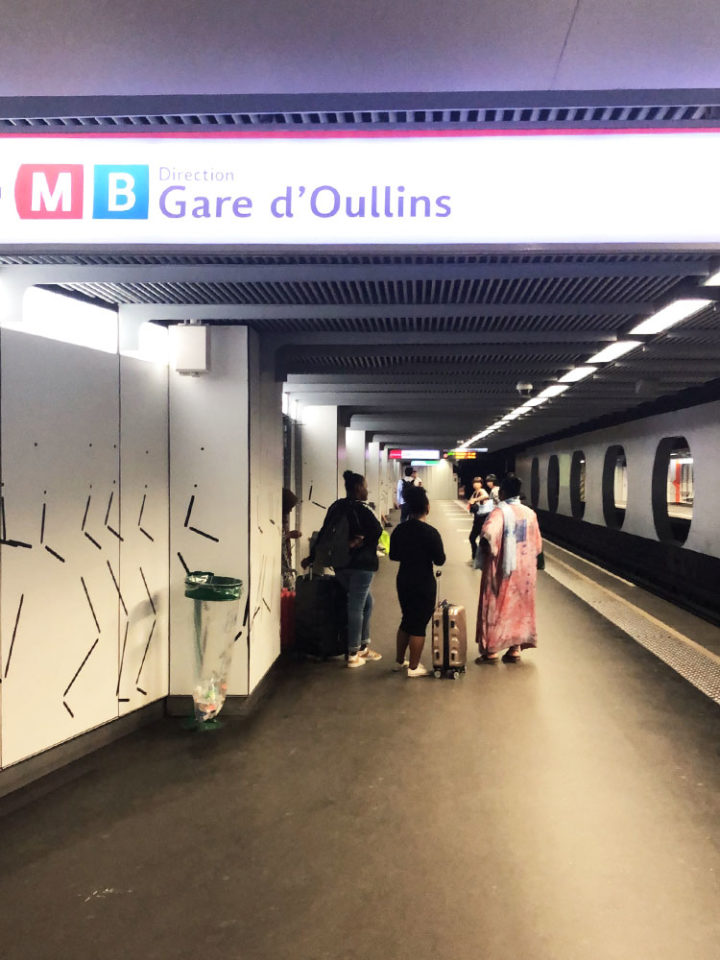 Metro platforms.