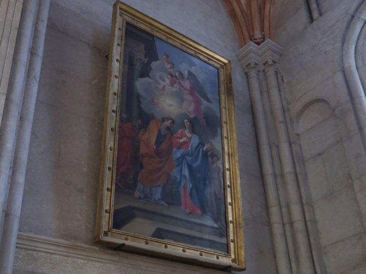 Paintings inside the church.