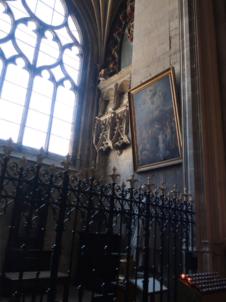 Paintings inside the church.