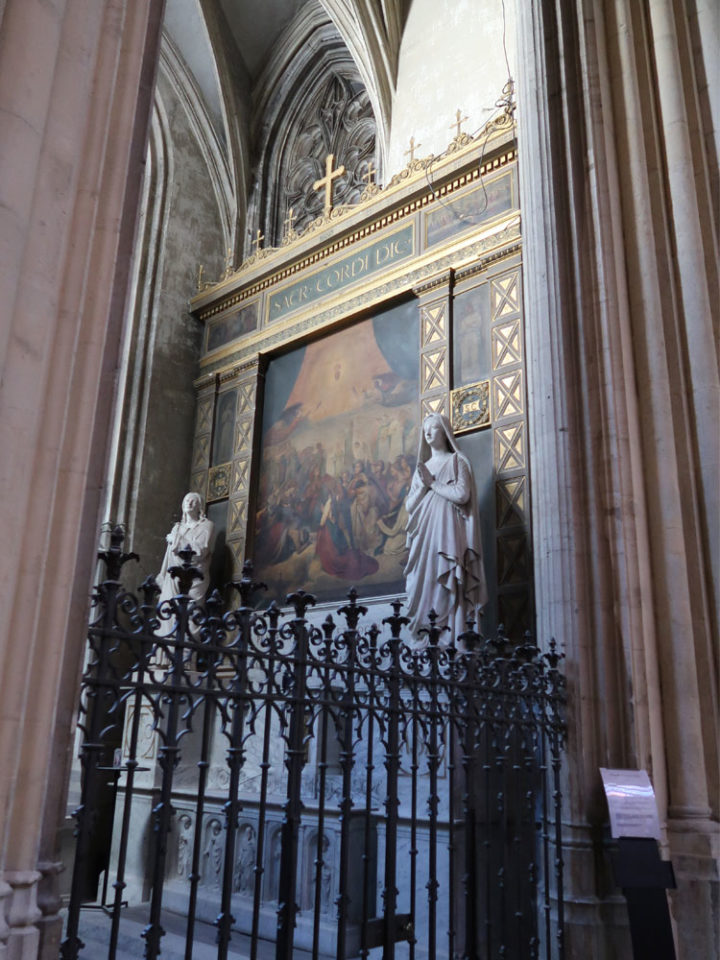 Paintings inside the church.