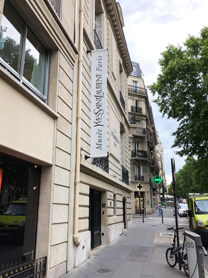 Exterior view of the Musée Yves Saint Laurent.