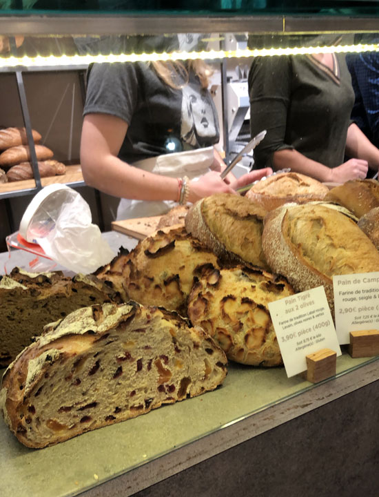 There is also a range of country bread.