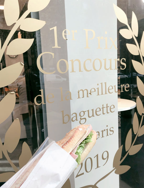 Baguette competition winner sticker.