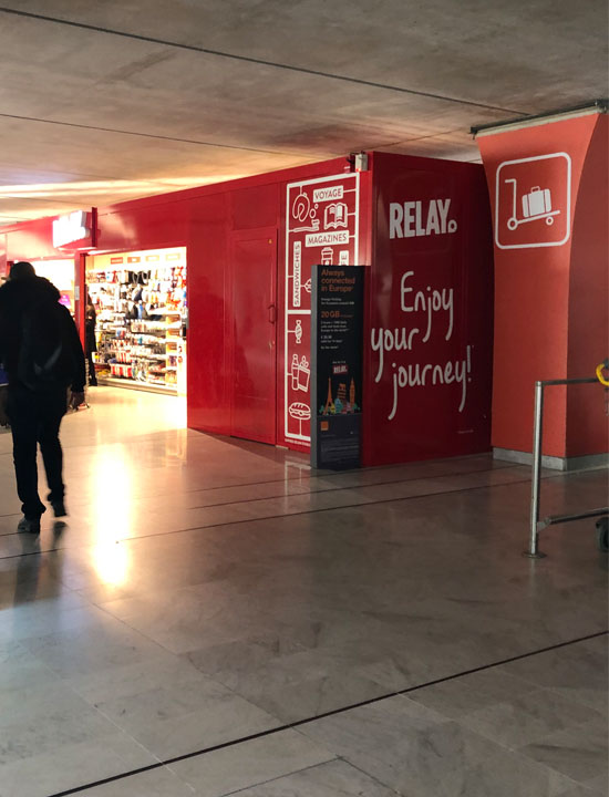 RELAY in Charles de Gaulle Airport