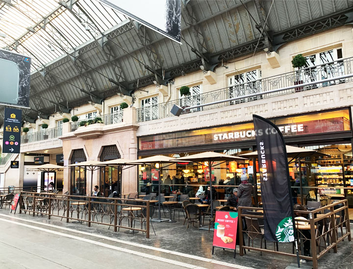 Starbucks in Gare de l'Est.