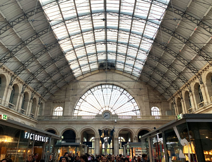 View of the Gare de l'Est premises.