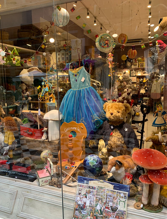 Old-fashioned toy shop.