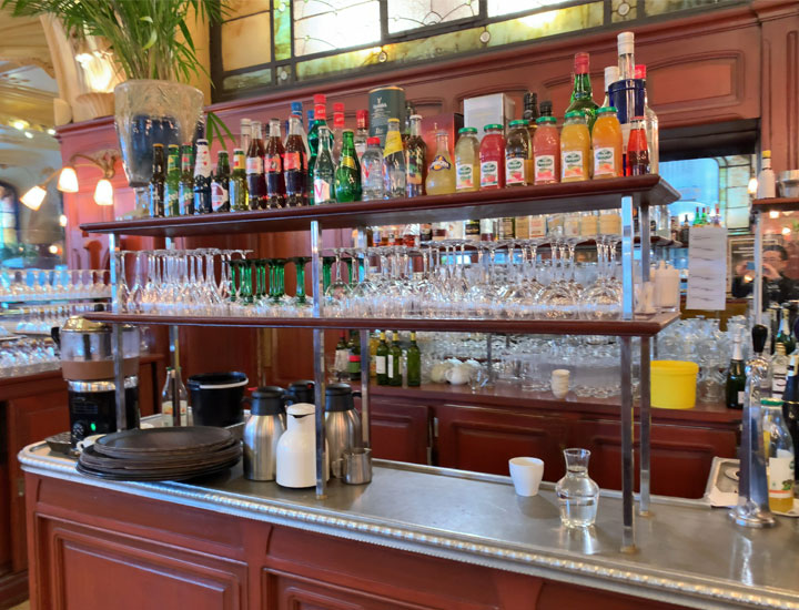 Bar counter.