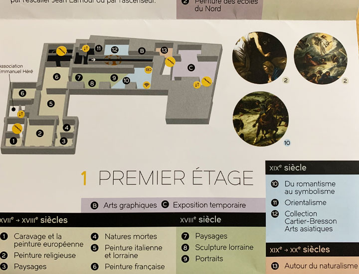 Map of the museum