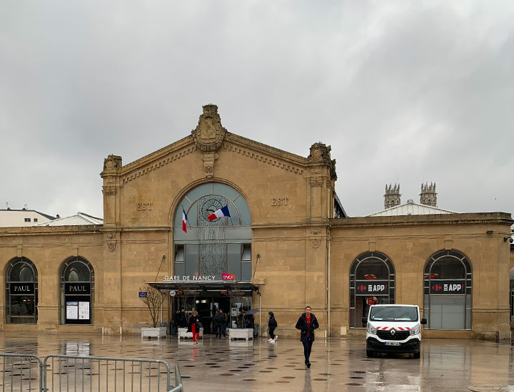 Exterior view of Nancy station.