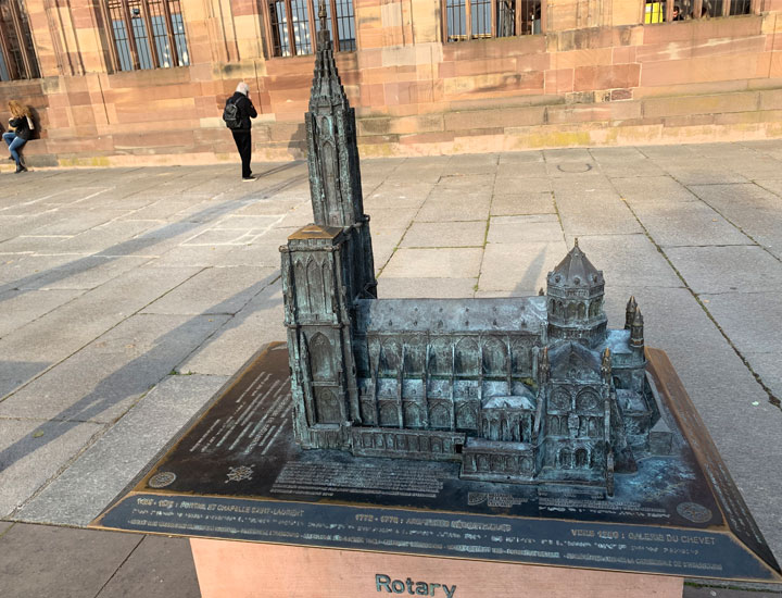 Model of Strasbourg Cathedral.