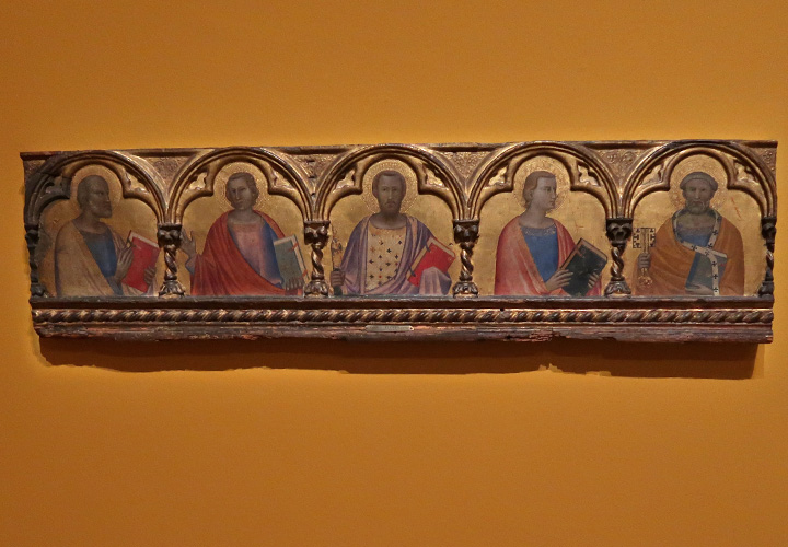 Cinq apôtres en buste