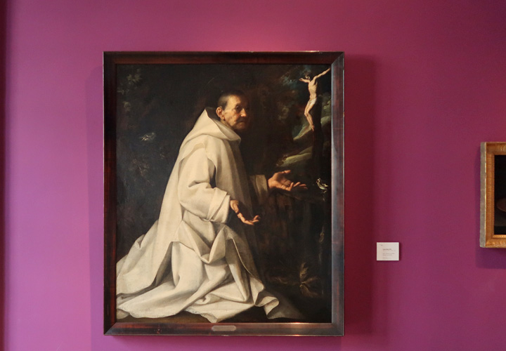 Carlo SellittoSaint Bruno en prière devant le crucifix (1610)