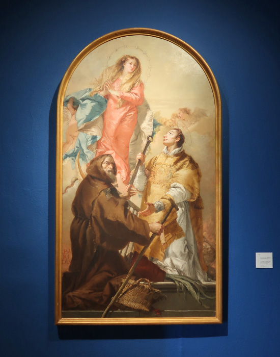 Giandomenico Tiepolo
LA VIERGE EN GLOIRE AVEC SAINT LAURENT ET À SAINT FRANÇOIS DE PAULE (1775/80)