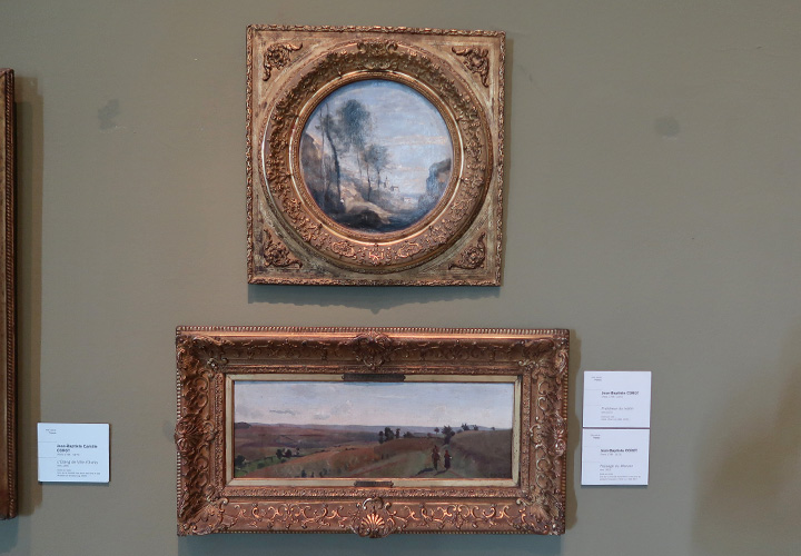 Jean-Baptiste Camille Corot
Fraîcheur du matin (1870)　（上）
Paysage du Morvan (1855)　（下）