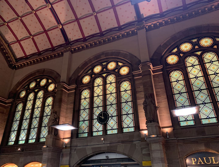 Stained-glass windows in Gare de Strasbourg