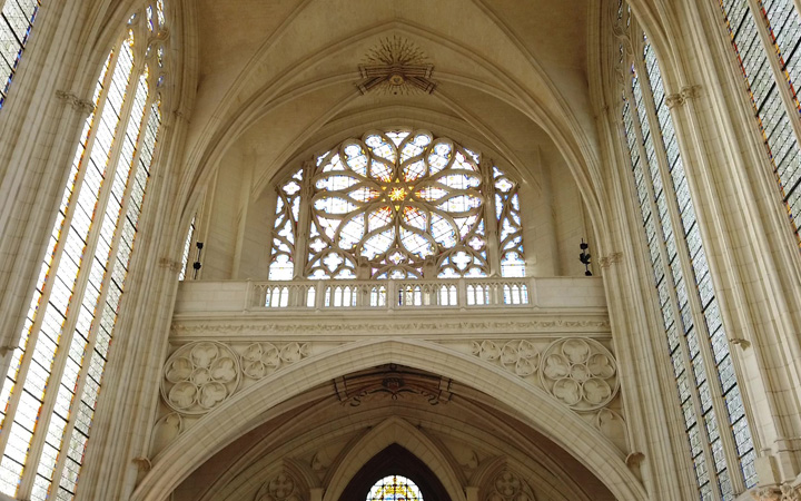 サン・シャペル教会の薔薇窓です。