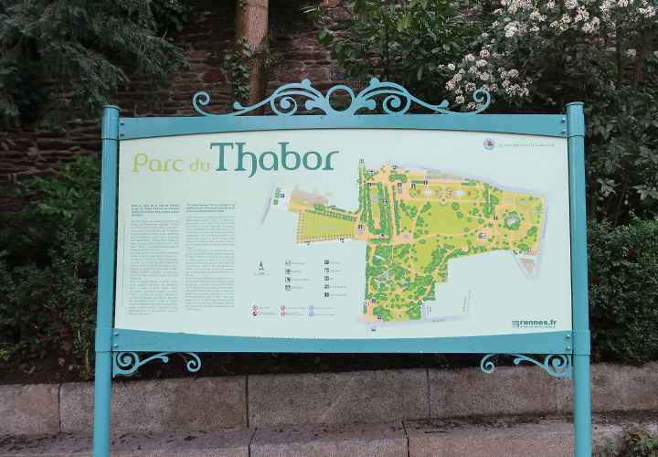 Parc du Thabor 案内図