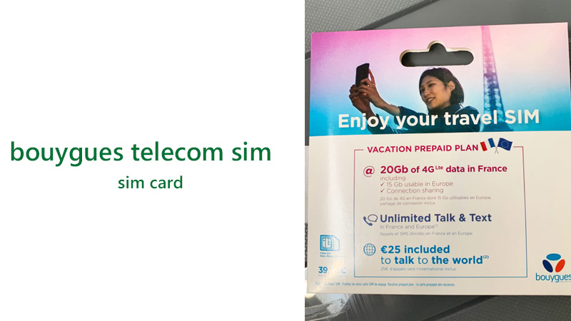 bouygues telecom sim card france