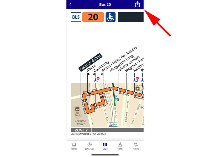 20番線の路線図