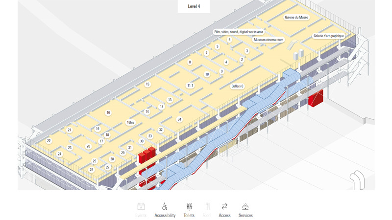 Le Centre Pompidou interactive-map