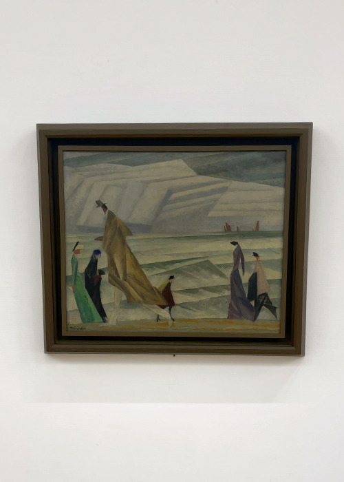 Lyonel Feininger (1871-1956) Am Strande (Sur la plage) (1913)