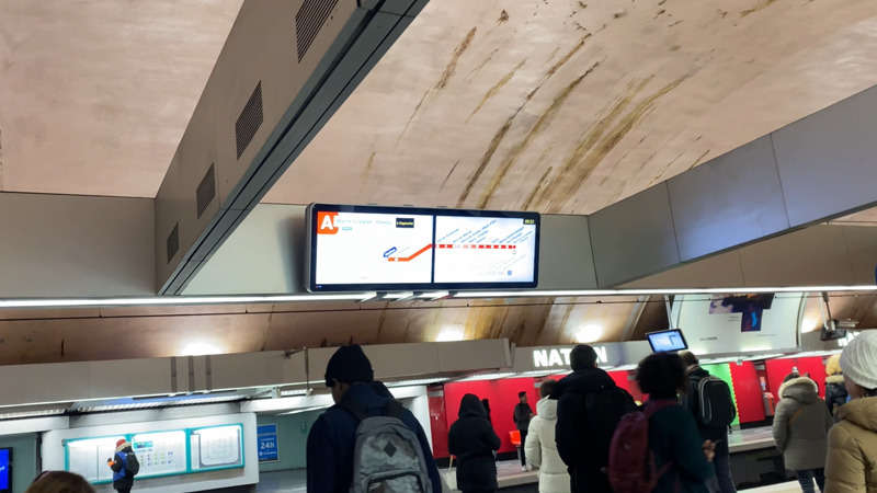 RER A線　Nation駅